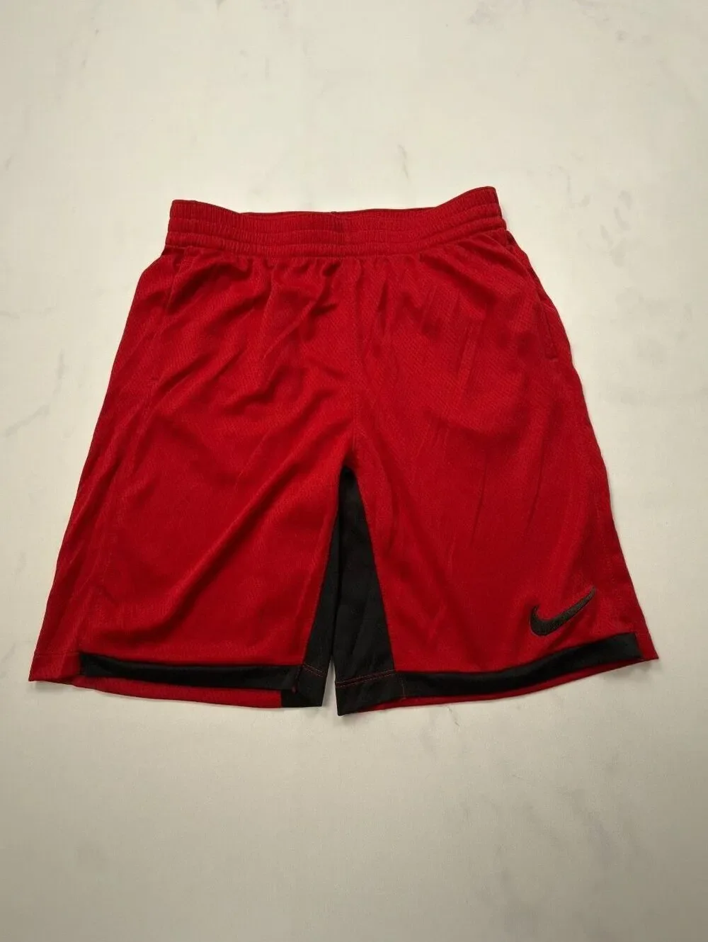 Nike Basketball Shorts Red Athletic Sport Performance - Boys L+ Husky